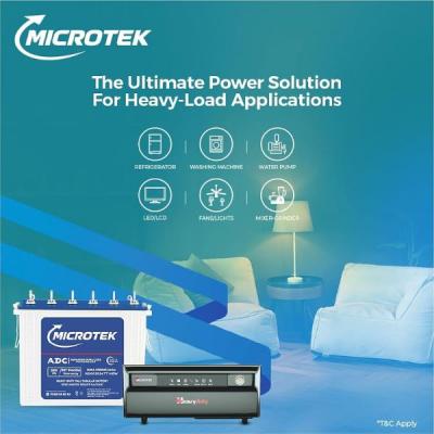 Microtek Inverter with Battery Combo for Home & Office