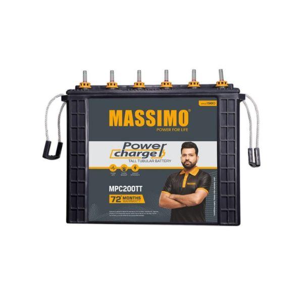 Massimo 200 Ah tubular Inverter Battery Office Usage